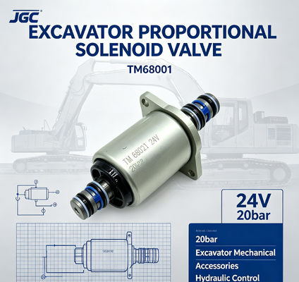 TM68001 Accessori meccanici per escavatori Valvola proporzionale per escavatori 24V 20bar