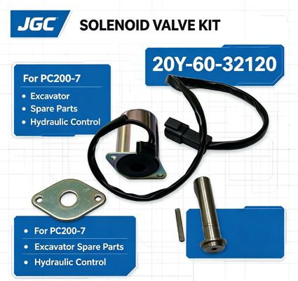 PC200-7 Parti di macchine da costruzione Parti di ricambio di escavatori Valvola solenoide per 20Y-60-32120