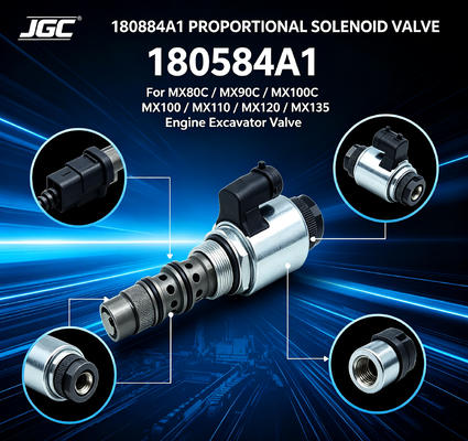 180584A1 Valvola solenoide proporzionale per MX80C MX90C MX100C MX100 MX110 MX120 MX135 Parti di ricambio di valvole per escavatori per motori