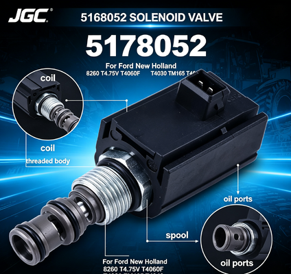 5168052 Valvola Solenoide per Parti di Escavatore per Ford New Holland 8260 T4.75V T4060F T4030 TM165 T4040
