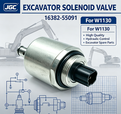 16382-55091 Valvola Solenoide per Escavatore di Alta Qualità per W1130