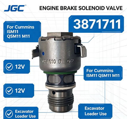 3871711 Valvola Solenoide 12V per Freno Motore Diesel Originale ISM11 QSM11 M11 per Escavatore Caricatore
