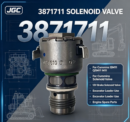 3871711 Valvola Solenoide 12V per Freno Motore Diesel Originale ISM11 QSM11 M11 per Escavatore Caricatore