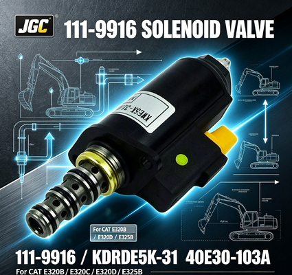 111-9916 Valvola Solenoide Gruppo Escavatore 12V N. Parte KDRDE5K-31 40E30-103A per CAT E320b E320c E320d E325b