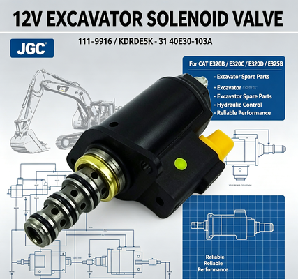 111-9916 Valvola Solenoide Gruppo Escavatore 12V N. Parte KDRDE5K-31 40E30-103A per CAT E320b E320c E320d E325b