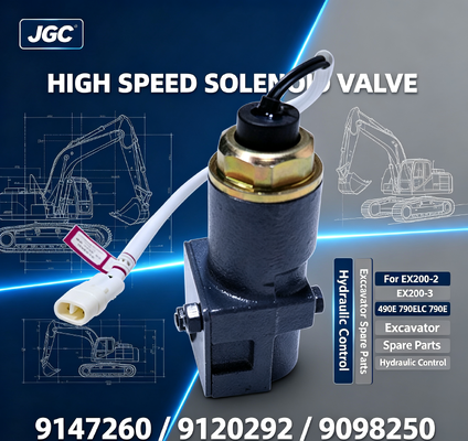 9147260 9120292 9098250 Valvola Solenoide ad Alta Velocità per Escavatori EX200-2 EX200-3 490E 790ELC 790E