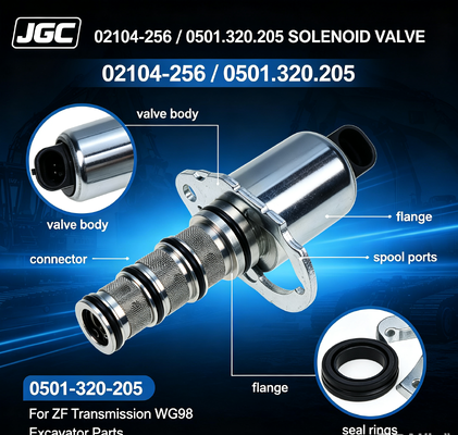 02104-256 0501-320-205   Valvola Solenoide per Parti di Escavatore per Trasmissione Zf Wg98