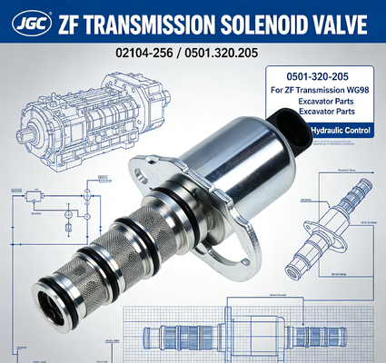 02104-256 0501-320-205   Valvola Solenoide per Parti di Escavatore per Trasmissione Zf Wg98