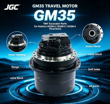 GM35 Parti per escavatori Motore idraulico per Kobelco Compatibile con SK200-3 SK200-5 SK200-6