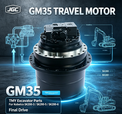GM35 Parti per escavatori Motore idraulico per Kobelco Compatibile con SK200-3 SK200-5 SK200-6