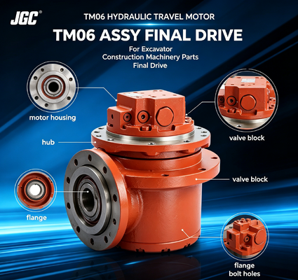 TM06 Componenti per macchine da cantiere Motore di traslazione idraulico assieme finale per escavatore