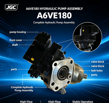 A6VE180 Gruppo Pompa Idraulica Completo Flusso Elevato Funzionamento Stabile